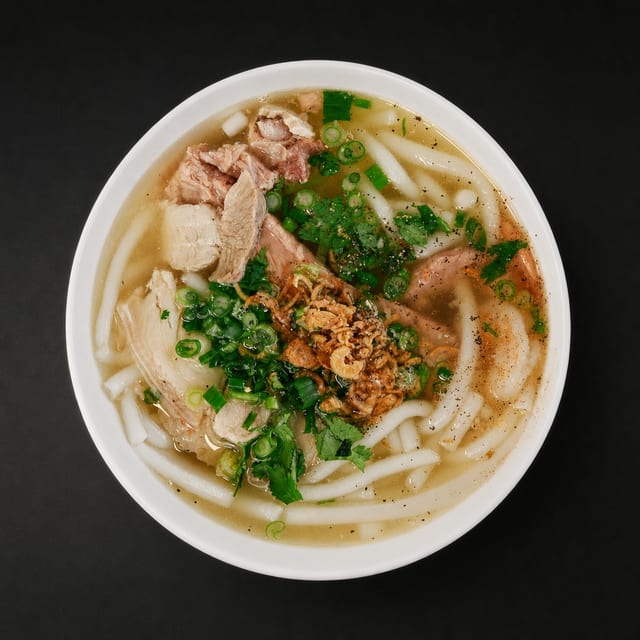 Banh Canh Nuoc Trong/udon Soup.